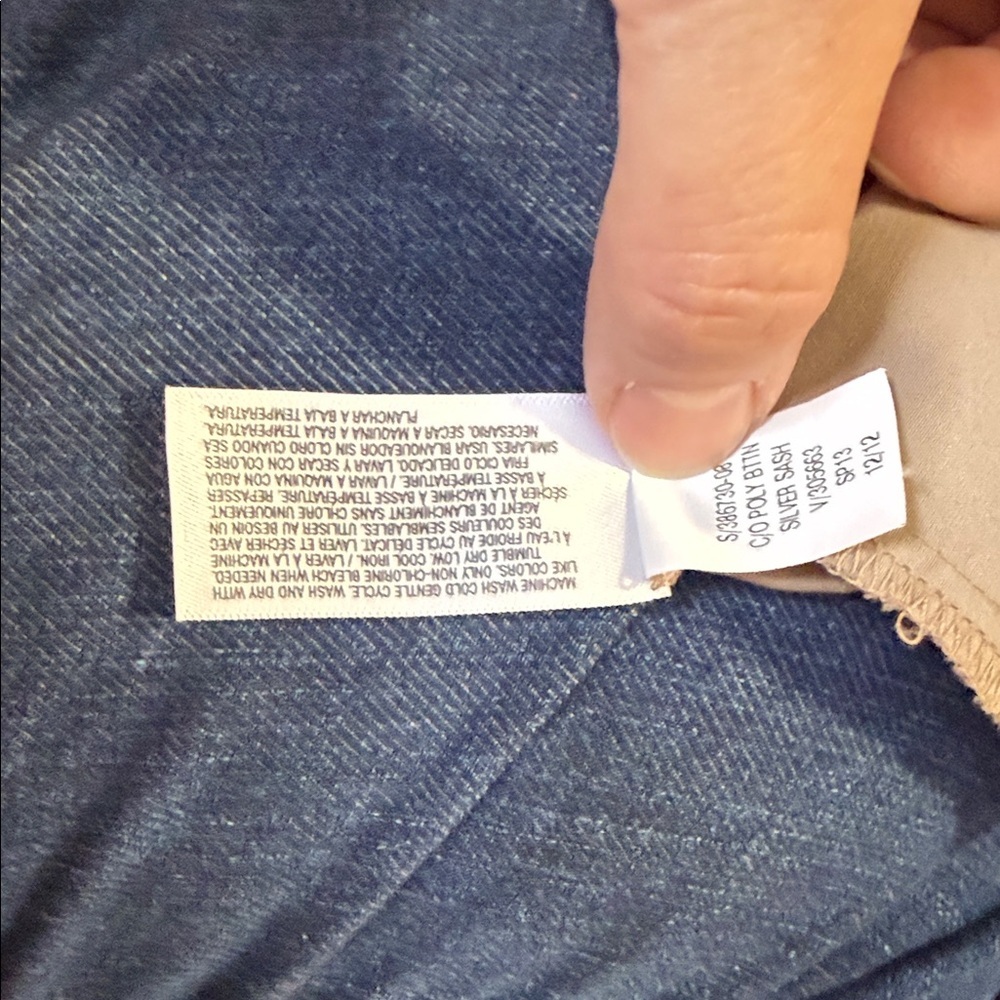 OLD NAVY Tan Button-Up Blouse - Picture 9 of 11